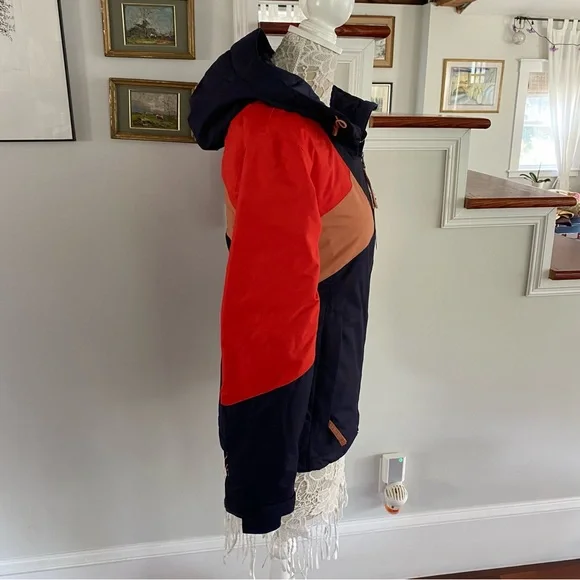 COLUMBIA Color Block Navy Red Omni Tech Ski Jacket XS NWT $240 - Picture 5 of 9
